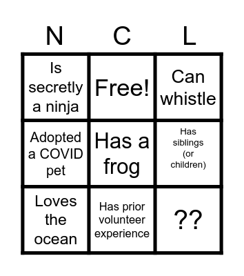 Get to know Bingo Card