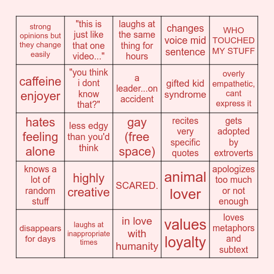 SUNNY BINGO Card