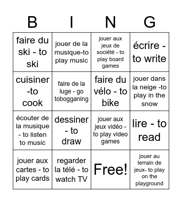 Bingo Sheet Bingo Card