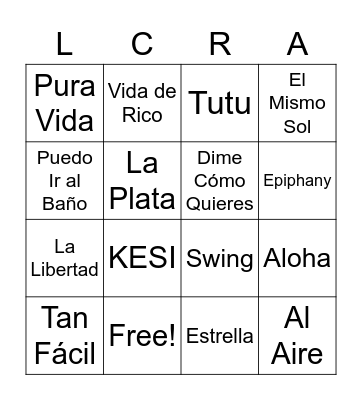 Locura de Marzo 2022 Bingo Card