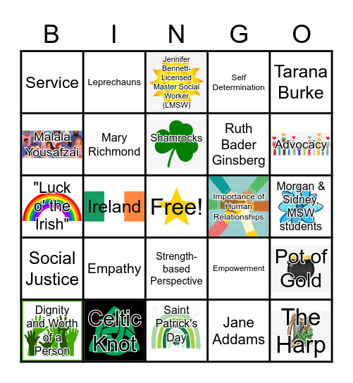 Celebration of March Bingo Card