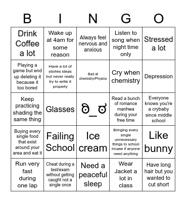 Meep Bingo Card