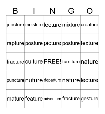 Smile Bingo Card