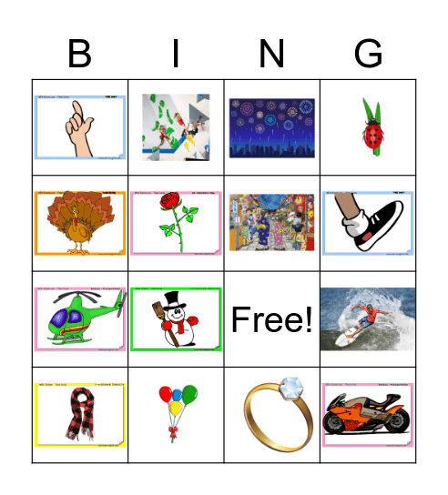 BINGO REVIEW! Bingo Card