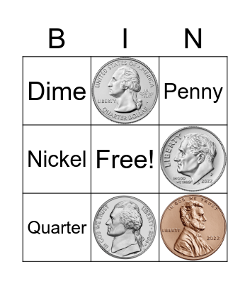 Money Bingo Card