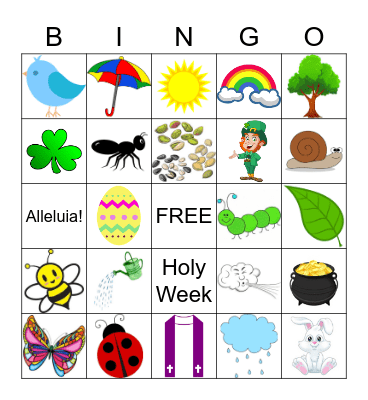 SPRING Bingo Card