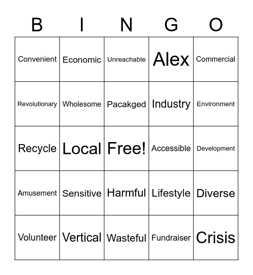 Mid-Level Test Review Bingo Card