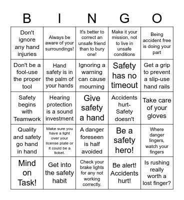 MAY Bingo Card