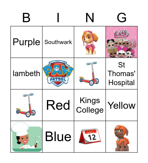 Birthday Bingo Card