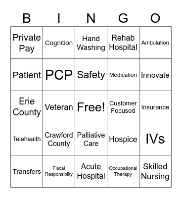 Interim Bingo Card