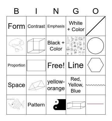 Art Bingo Card