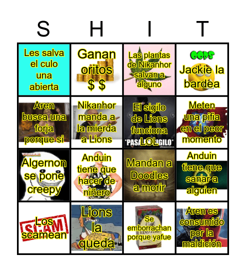 Anima el sabado Bingo Card