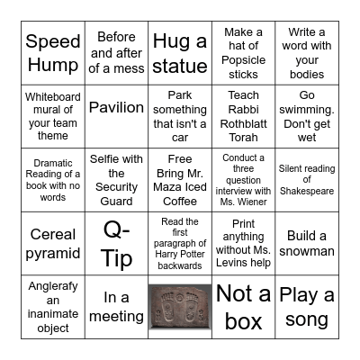 Color War 2022 Bingo Card