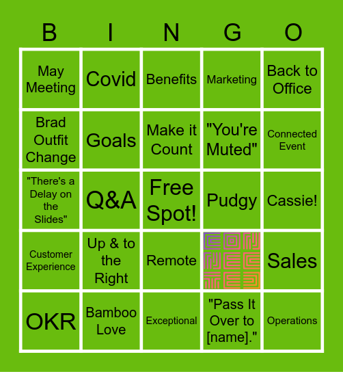 March Company Update Bingo Card