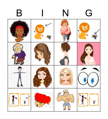 Physical Description Bingo Card