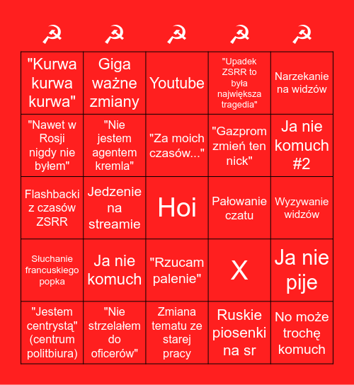 Komuch Bingo Card