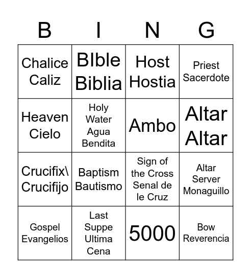Bingo Card
