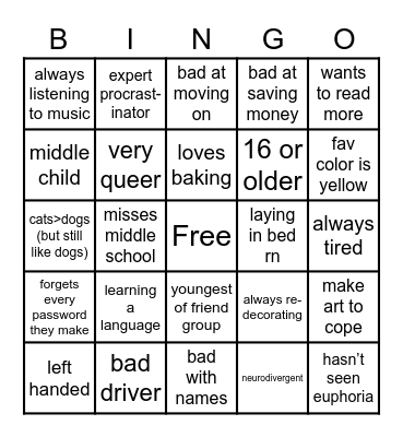 IVY BINGO Card