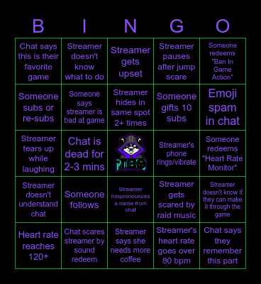 PANDA'S PLAYGROUND Bingo Card