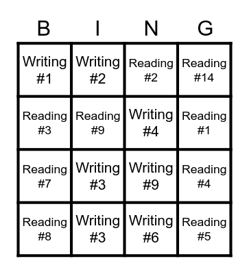 MODULE 9- LANGUAGE ARTS TEST Bingo Card