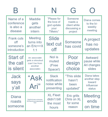 ADL Bi-Weekly Bingo Card