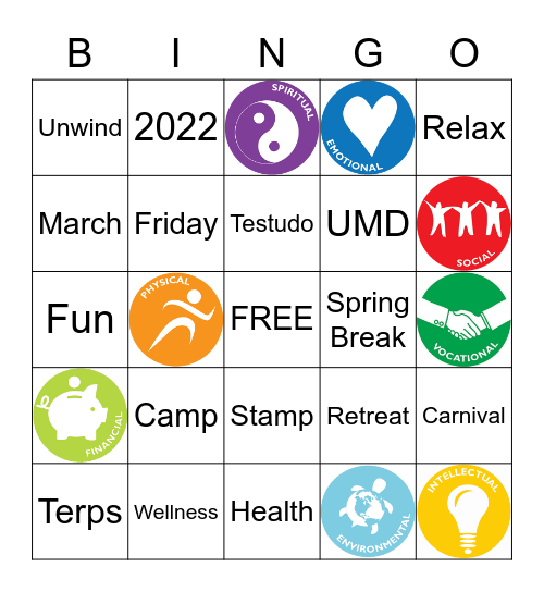 Camp Wellness Bingo! Bingo Card