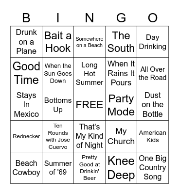 SPRING BREAK 1 Bingo Card