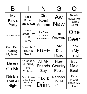 SPRING BREAK 2 Bingo Card
