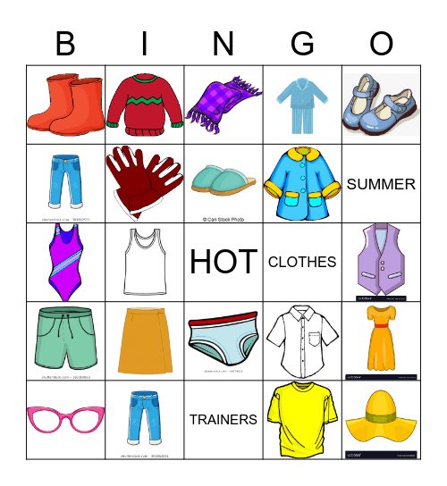 clothes-bingo-card