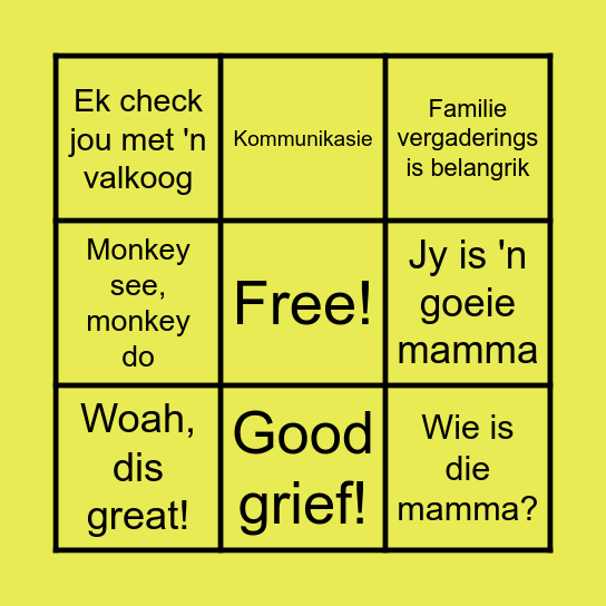 Martie Bingo Lingo Bingo Card