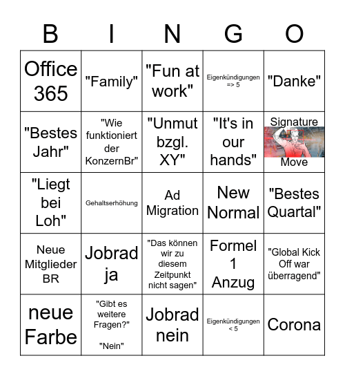 br bingo Card