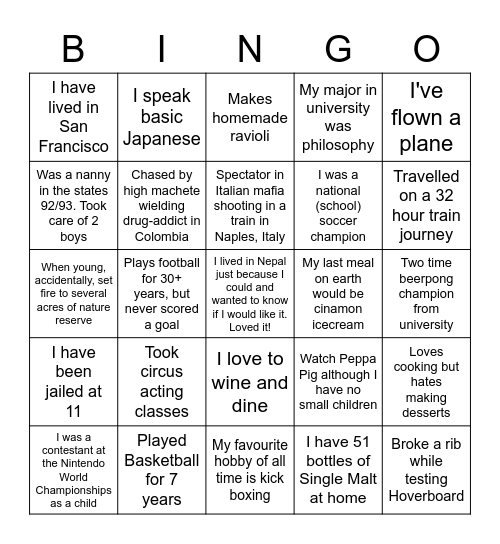North D360 FY23 Offsite - Round 1 Bingo Card