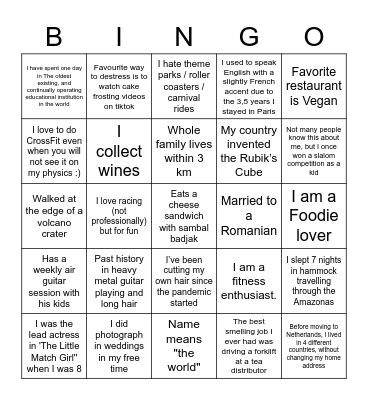 North D360 FY23 Offsite - Round 2 Bingo Card
