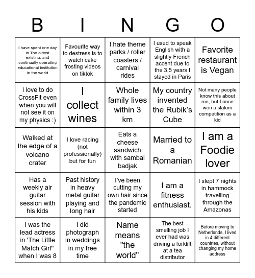 North D360 FY23 Offsite - Round 2 Bingo Card