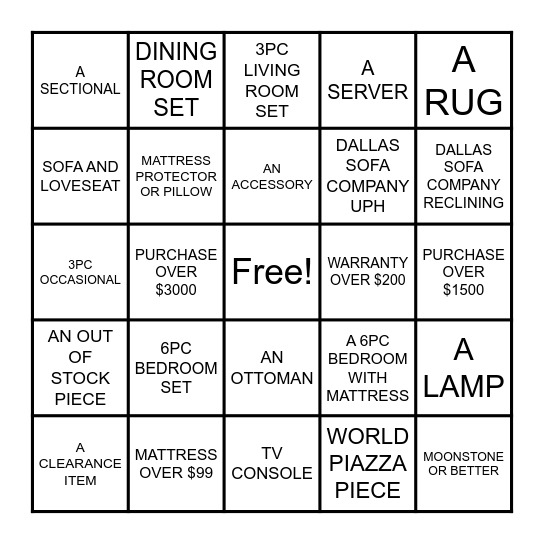 ABILENE HOME ZONE BINGO Card ABILENE HOME ZONE BINGO Card