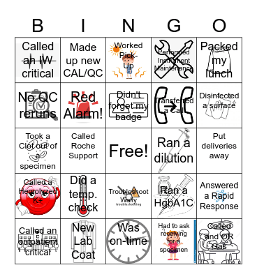 Lab Week 2022 Bingo Card