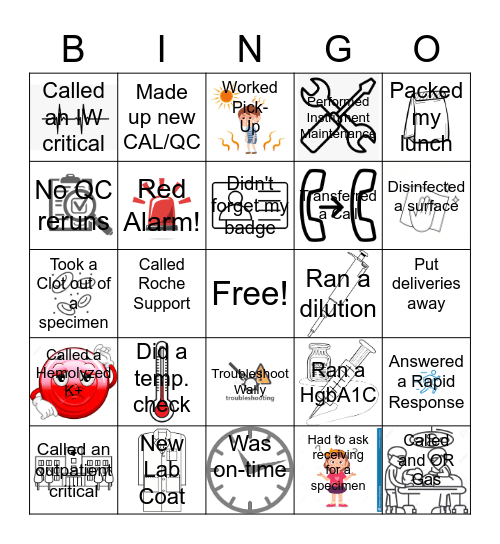 Lab Week 2022 Bingo Card