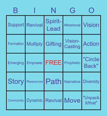 BUZZWORD BINGO Card