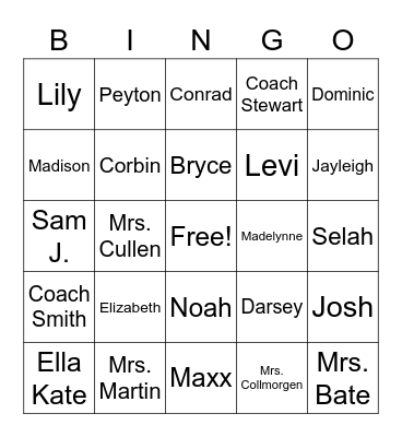 SPRINGO! 2022 Bingo Card