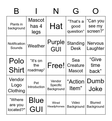 Cyber Demo Bingo Card