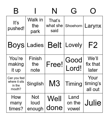 R I A Bingo Card