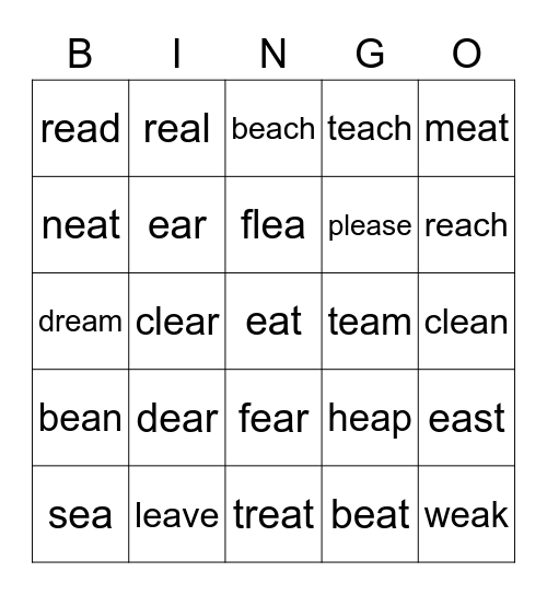 ea Bingo Card