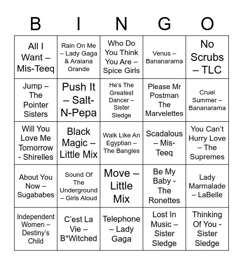 MARCH DISCO BINGO! Bingo Card