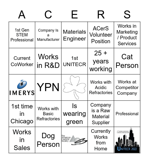 UNITECR YPN Event - Find the Guest Bingo Card