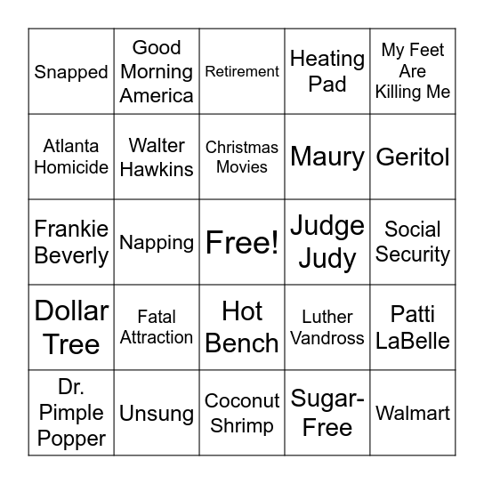 Sharon's 70th Birthday Bingo! Bingo Card