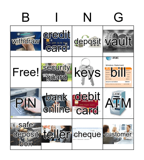 The Bank Bingo Card