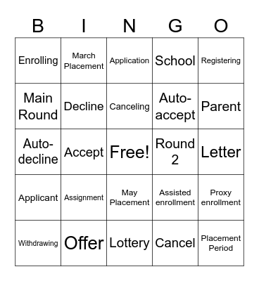 Work Bingo Card