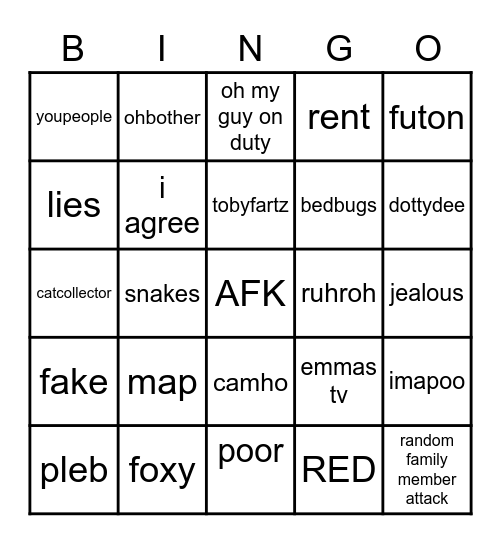 GiBbo Bingo Card