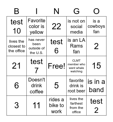[    ]  HUMAN Bingo Card