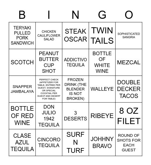3/12 PM SERVER BINGO - SAVE YOUR CHECKS Bingo Card